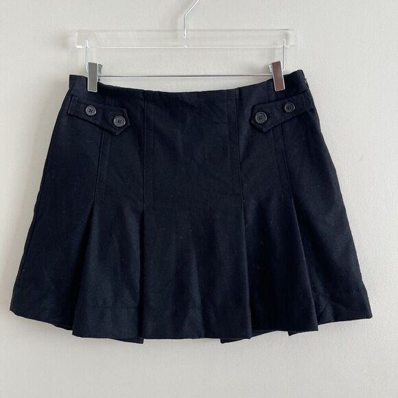 Vintage GAP Y2K Wool Blend Pleated Mini Skirt Sz 10 Academia Schoolgirl prep - Picture 9 of 12